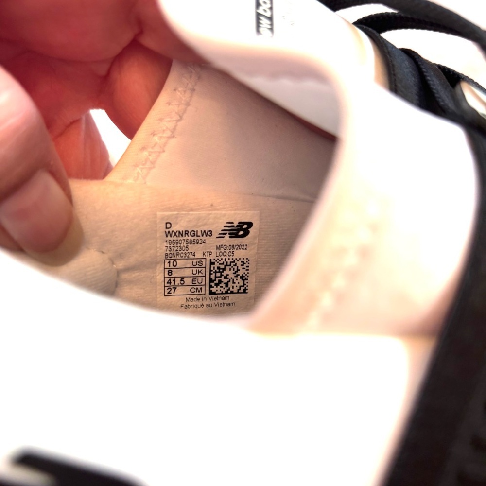 NWOT New Balance Dynasoft Nergize v3 White and Black Sneakers SZ 10 - Picture 9 of 12